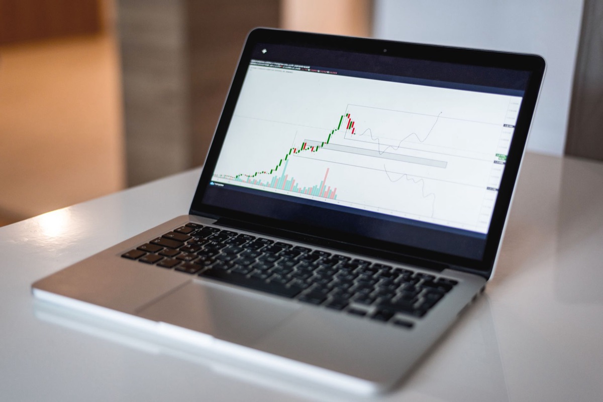 Digital dashboard with market trends
